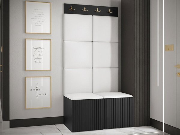 Předsíňová sestava Towiro Slim IV, Barva: bílá, Barva látek:: Abriamo 06 5903211370670