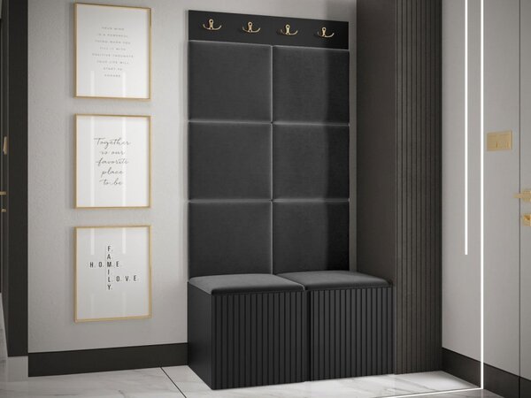 Předsíňová sestava Towiro Slim IV, Barva: bílá, Barva látek:: Abriamo 06 5903211370670