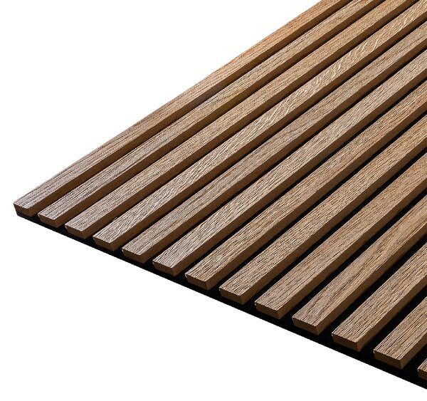 Akustický panel s dřevěnou dýhou - dekor dub klasik | 260 x 56 cm | RAK003 | .cz