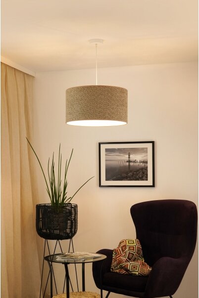 Brilagi - Lustr na lanku BOUCLE ROLLER 1xE27/15W/230V pr. 50 cm hnědá