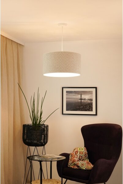 Brilagi - Lustr na lanku BOUCLE ROLLER 1xE27/15W/230V pr. 45 cm krémová