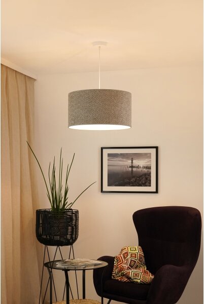 Brilagi - Lustr na lanku BOUCLE ROLLER 1xE27/15W/230V pr. 45 cm šedá