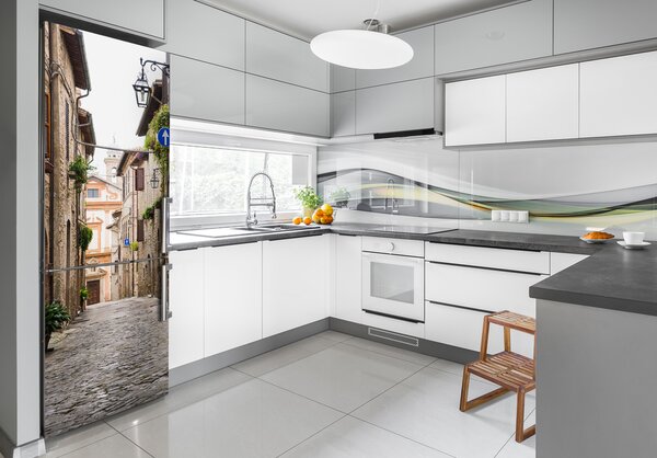 Tapeta nálepka na ledničku Italské uličky FridgeStick-70x190-f-57282218