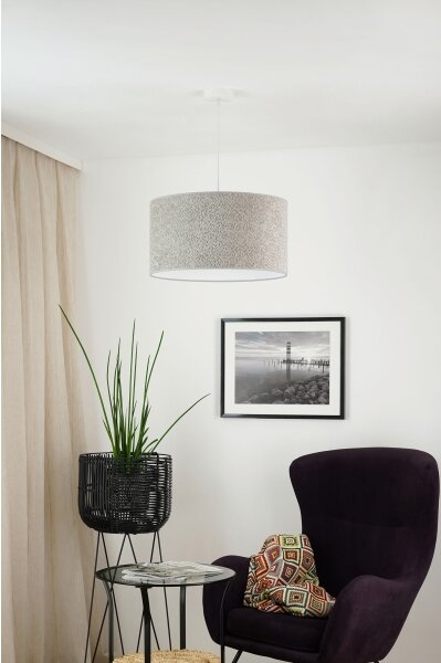 Brilagi - Lustr na lanku BOUCLE ROLLER 1xE27/15W/230V pr. 45 cm šedá