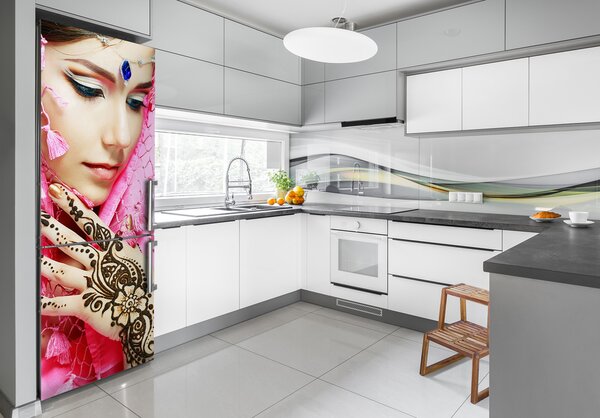 Nálepka tapeta na ledničku Indka FridgeStick-70x190-f-55809026