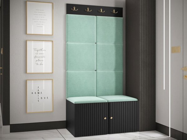 Předsíňová sestava Towiro Slim IV, Barva: bílá, Barva látek:: Abriamo 06 5903211370670