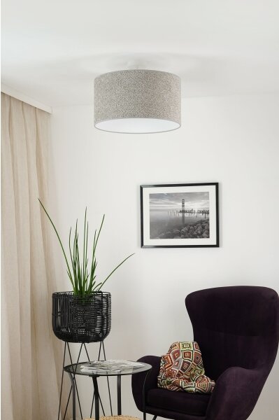 Brilagi - Lustr na lanku BOUCLE ROLLER 1xE27/15W/230V pr. 45 cm šedá