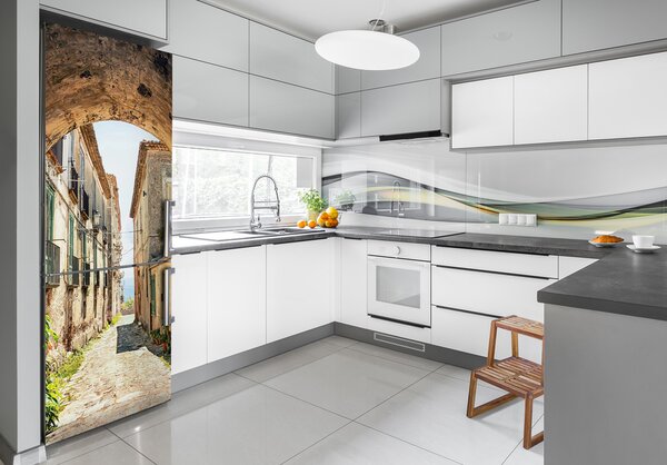 Tapeta nálepka na ledničku Italské uličky FridgeStick-70x190-f-57322267