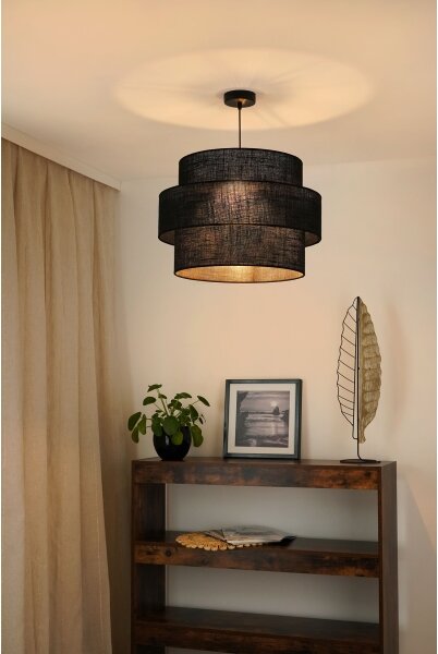 Brilagi - Lustr na lanku SPACE YUTE 1xE27/15W/230V pr. 50 cm černá