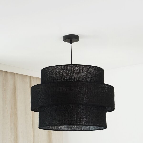 Brilagi - Lustr na lanku SPACE YUTE 1xE27/15W/230V pr. 50 cm černá