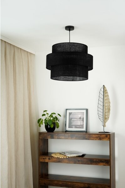 Brilagi - Lustr na lanku SPACE YUTE 1xE27/15W/230V pr. 50 cm černá