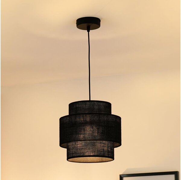 Brilagi - Lustr na lanku SPACE YUTE 1xE27/15W/230V pr. 25 cm černá