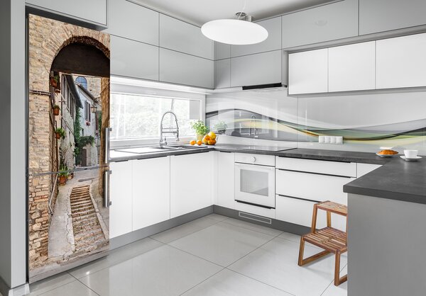 Tapeta nálepka na ledničku Italské uličky FridgeStick-70x190-f-57318513