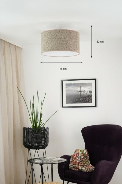Brilagi - Lustr na lanku BOUCLE ROLLER 1xE27/15W/230V pr. 45 cm hnědá