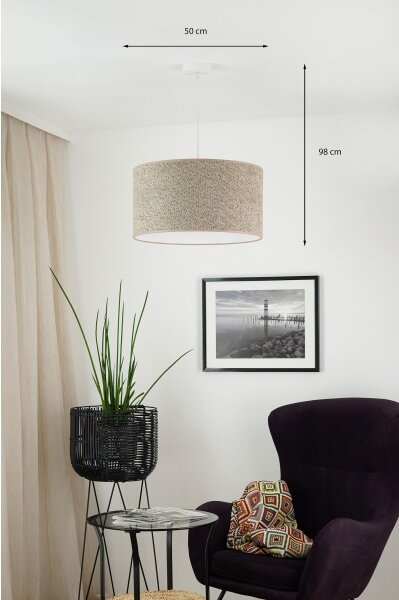 Brilagi - Lustr na lanku BOUCLE ROLLER 1xE27/15W/230V pr. 50 cm hnědá