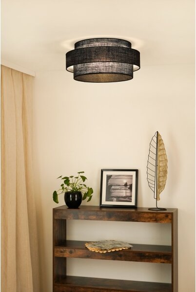 Brilagi - Stropní svítidlo SPACE YUTE LED/12W/230V pr. 50 cm černá