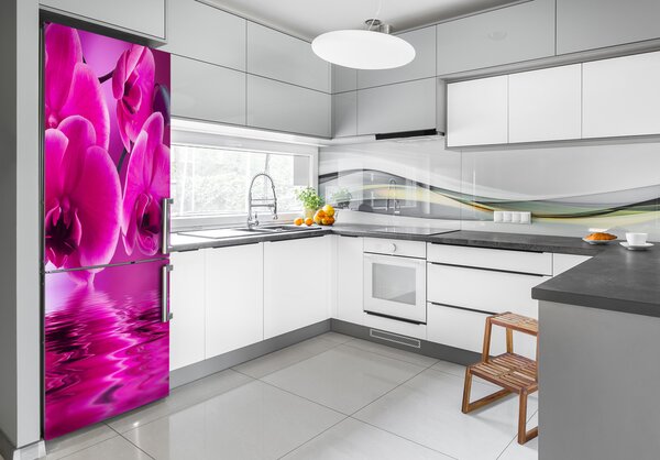 Nálepka fototapeta Růžová orchidej FridgeStick-70x190-f-58002130