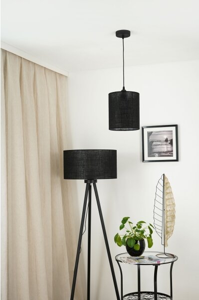 Brilagi - Lustr na lanku TUBES 1xE27/15W/230V pr. 20 cm černá