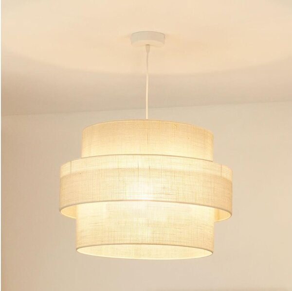 Brilagi - Lustr na lanku SPACE YUTE 1xE27/15W/230V pr. 50 cm krémová/bílá