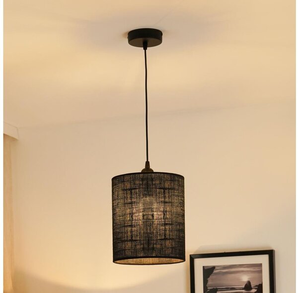 Brilagi - Lustr na lanku TUBES 1xE27/15W/230V pr. 20 cm černá