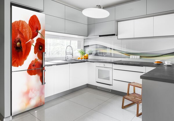 Nálepka fototapeta Polní mák FridgeStick-70x190-f-58416422
