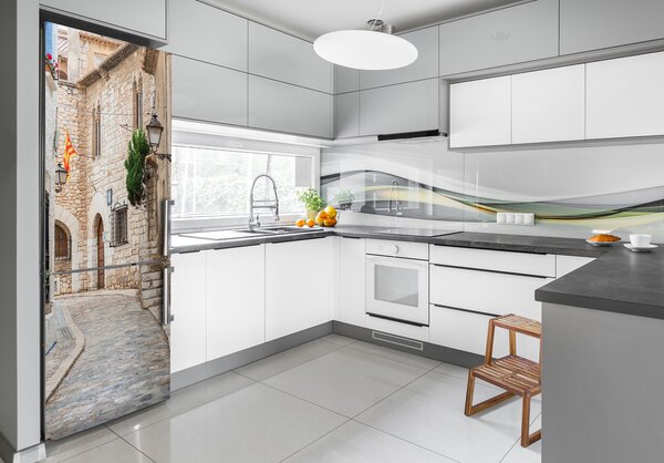 Tapeta nálepka na ledničku Ulička Španělsko FridgeStick-70x190-f-58901603