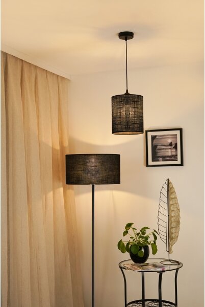 Brilagi - Lustr na lanku TUBES 1xE27/15W/230V pr. 20 cm černá