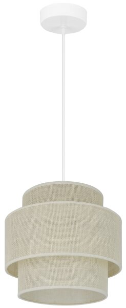 Brilagi - Lustr na lanku SPACE YUTE 1xE27/15W/230V pr. 25 cm krémová/bílá