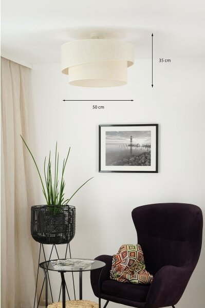 Brilagi - Přisazený lustr SHINE 1xE27/15W/230V pr. 50 cm krémová