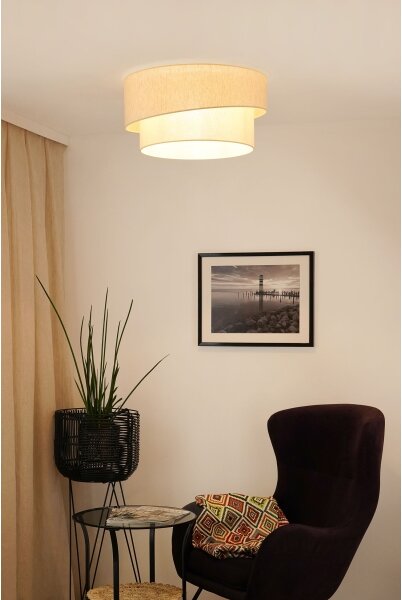 Brilagi - Stropní svítidlo SHINE 1xE27/15W/230V pr. 50 cm krémová