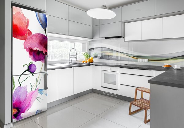Nálepka fototapeta na ledničku Mák FridgeStick-70x190-f-59984905