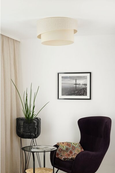 Brilagi - Stropní svítidlo SHINE 1xE27/15W/230V pr. 50 cm krémová