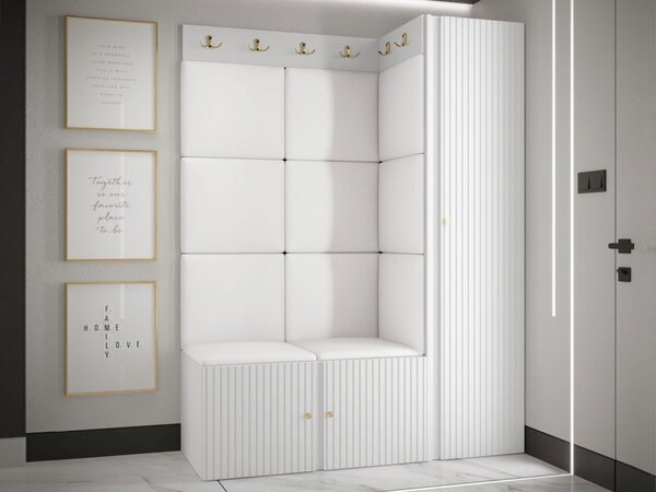 Předsíňová sestava Towiro Slim IX, Barva: černá, Barva látek:: Abriamo 06 5903211370731