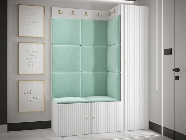Předsíňová sestava Towiro Slim IX, Barva: černá, Barva látek:: Abriamo 06 5903211370731