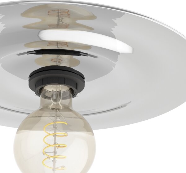 Eglo 44028 - Stropní svítidlo LINTMILL 1xE27/40W/230V šedá