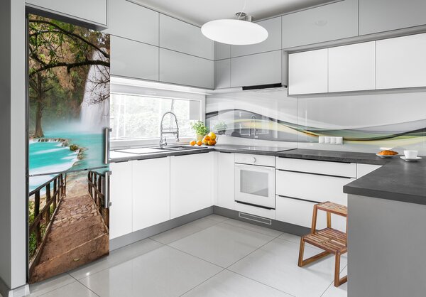 Nálepka tapeta na ledničku Vodopád Mexiko FridgeStick-70x190-f-61014941