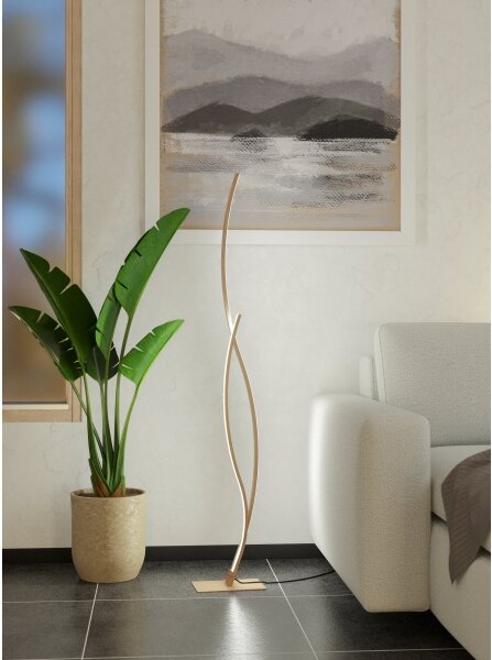 Eglo 901214 - LED Stojací lampa GRISOLIA LED/20W/230V 4000K béžová