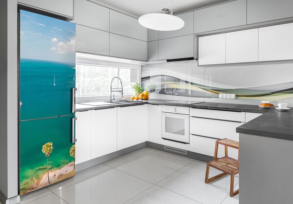 Nálepka tapeta na ledničku Plachetnice Thajsko FridgeStick-70x190-f-61009070