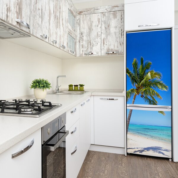 Nálepka tapeta na ledničku Tropická pláž FridgeStick-70x190-f-60645814