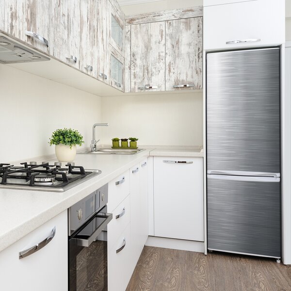 Nálepka fototapeta na ledničku Kovové pozadí FridgeStick-70x190-f-60987278