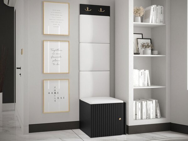 Předsíňová sestava Towiro Slim XXII, Barva: černá, Barva látek:: Manila 02 5903211221606