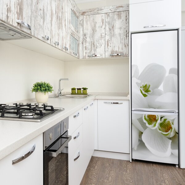 Nálepka fototapeta Bílé prvosenky FridgeStick-70x190-f-61615324