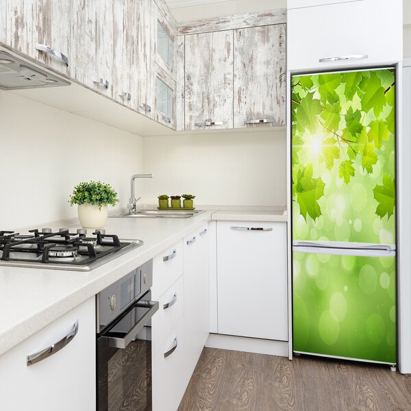 Nálepka fototapeta Zelené listí FridgeStick-70x190-f-61080240