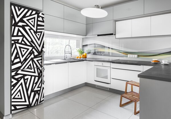 Nálepka fototapeta na ledničku Trojúhelníky pozadí FridgeStick-70x190-f-61261594