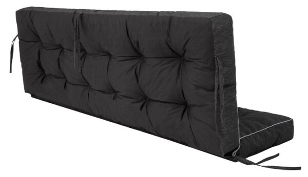 Polštář na zahradní houpačku POLA 100 cm černý ekolen