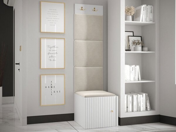 Předsíňová sestava Towiro Slim XXII, Barva: bílá, Barva látek:: Manila 02 5903211221590