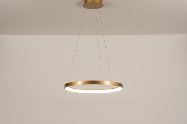 Závěsné designové LED svítidlo nad stůl Opus Maximus Gold 58 (LMD)