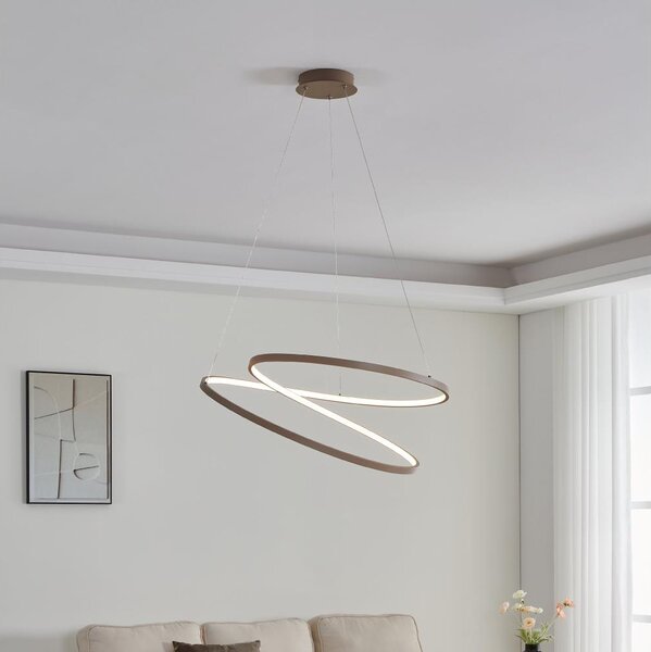 Eglo 901141 - LED Lustr na lanku RUOTALE LED/42W/230V 3000K béžová