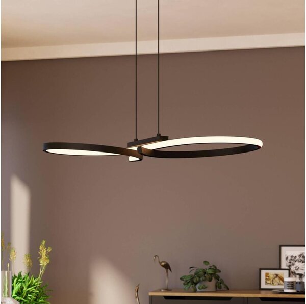 Eglo 901267 - LED Lustr na lanku SERPINS LED/21W/230V 3000K černá