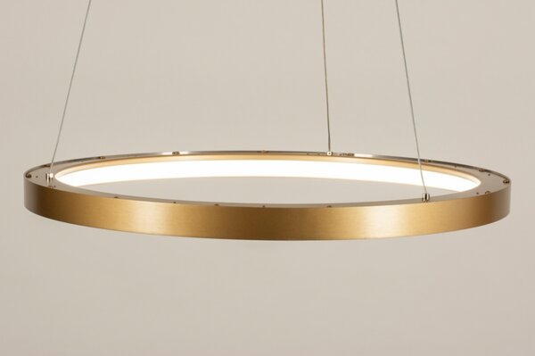Závěsné designové LED svítidlo nad stůl Opus Maximus Gold 58 (LMD)